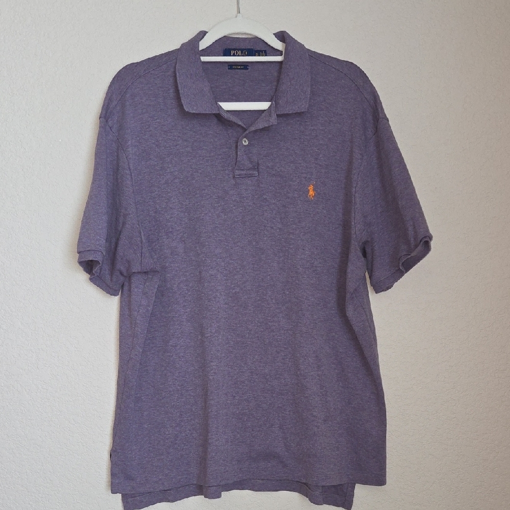 Polo by Ralph Lauren Purple Polo Shirt Casual Cotton Blend